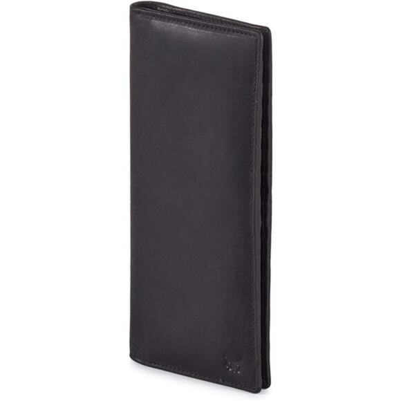 Long Wallet for Men Women Real Leather Bifold RFID Stylish Slim Handmade 2 ID - Picture 4 of 6